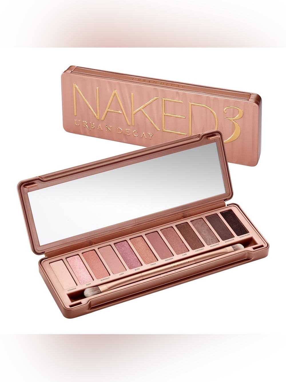 Urban Decay NAKED3 Palette — Rose, Mauve & Metallic Tones